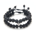 Schlichtes und modisches geflochtenes Partnerarmband