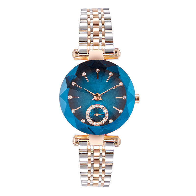 Reloj de cuarzo impermeable de dos manecillas para mujer