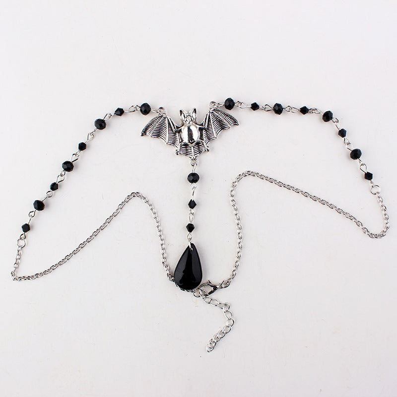 Gothic Fledermaus Halskette Damen Charm Schmuck