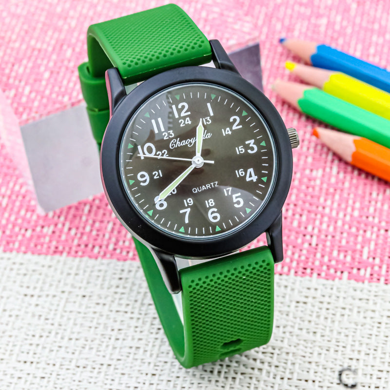 Reloj electrónico digital transparente impermeable de aguja luminosa