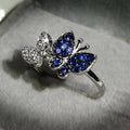 Anillos para mujer, bonitos y a la moda, con diamantes completos