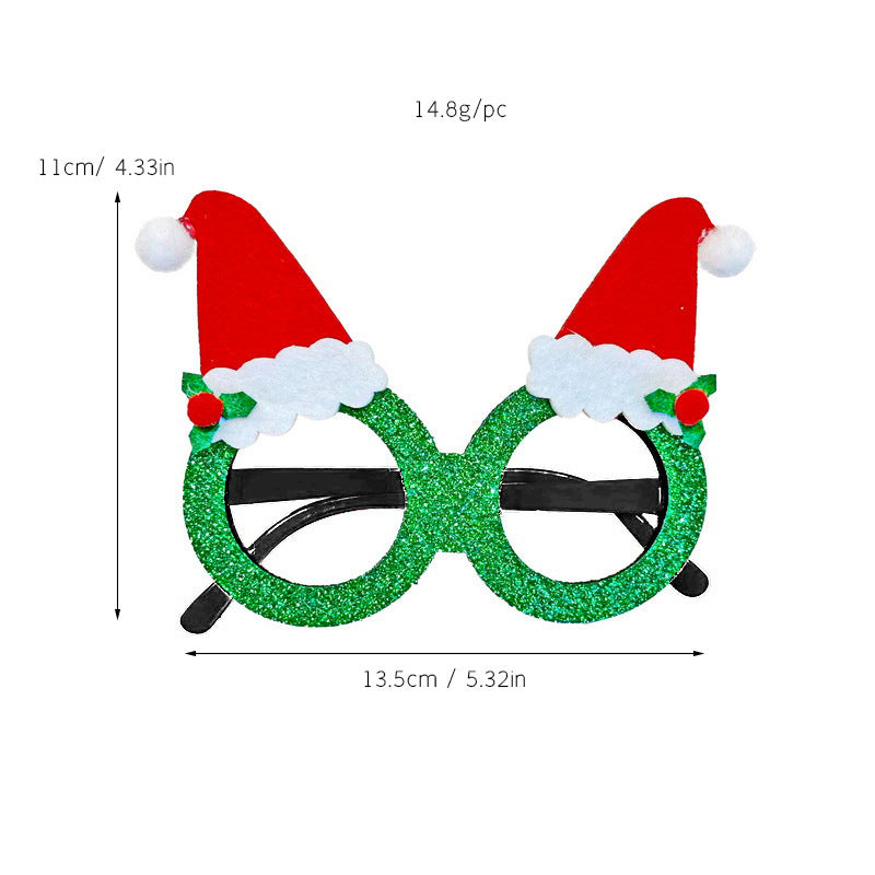 Weihnachtliche kreative Partybrille zum Verkleiden