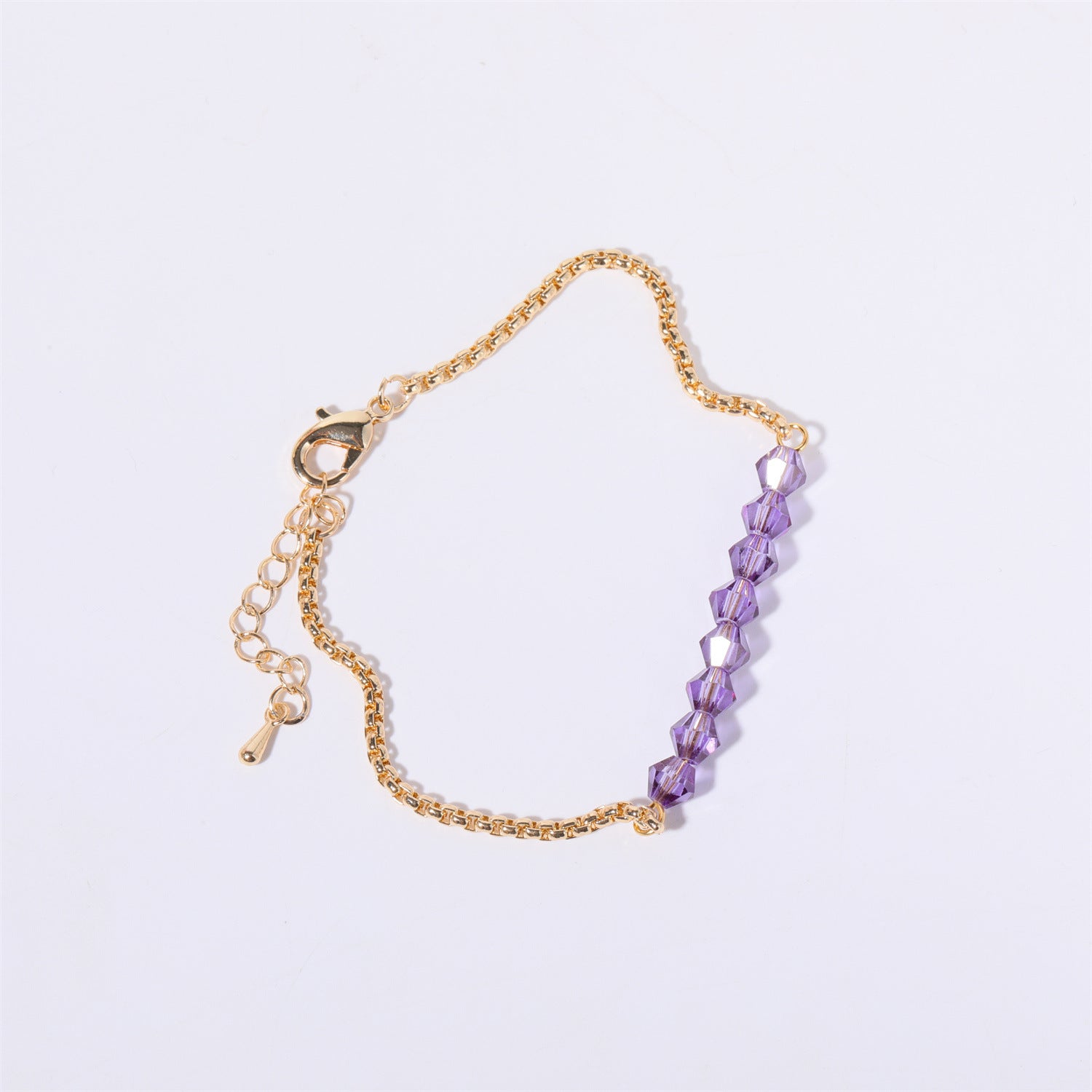 European And American Twelve Birthstone Beaded Bracelet Female Color 12 Birthstones