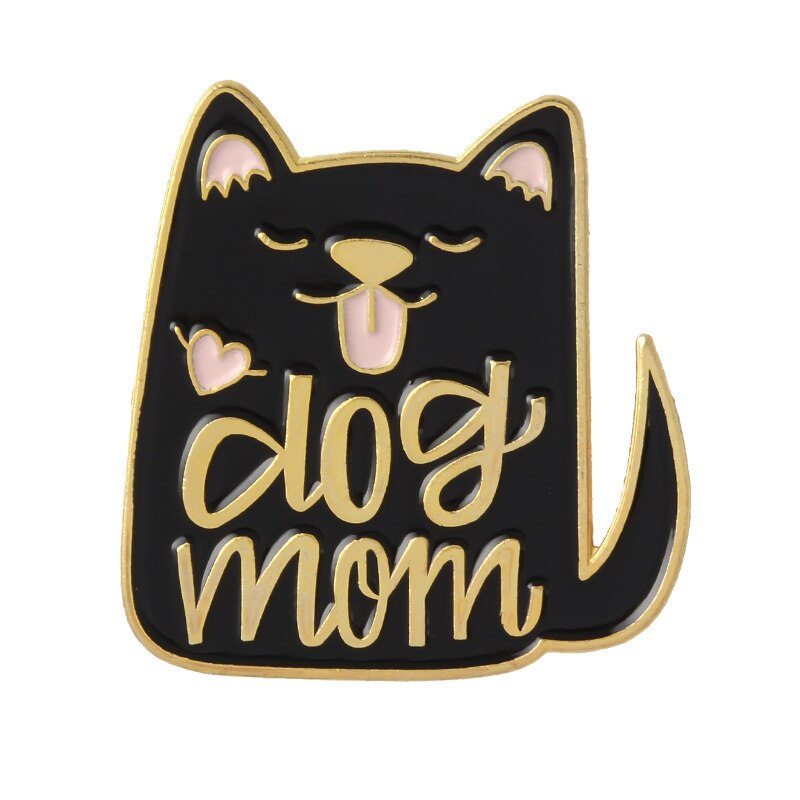 Broche de perro y gato de dibujos animados