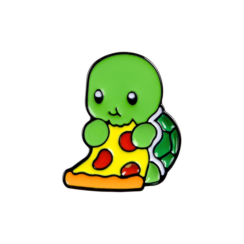 Broche de tortuga pizzera
