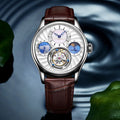 Reloj mecánico automático de negocios para hombre con diseño hueco