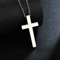 Halskette mit Kreuz aus Edelstahl