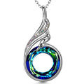 Peacock gradient necklace