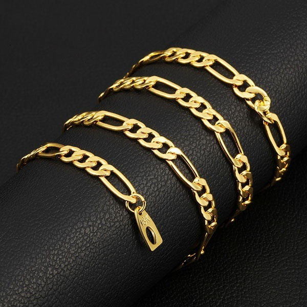 18K gold male necklace