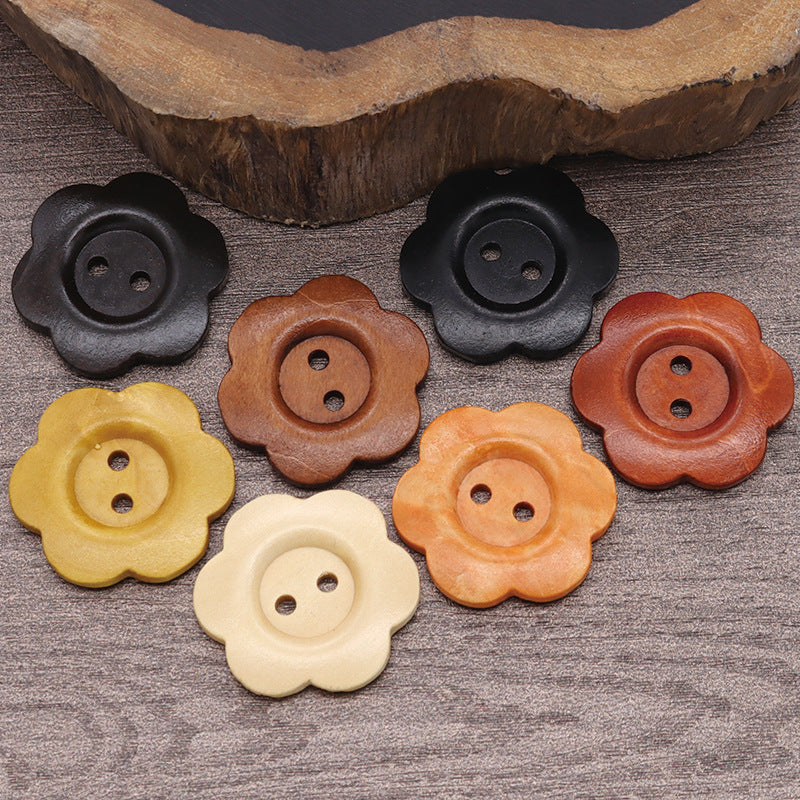 Natural Wooden Original Color Sweater Buttons