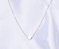 Galvanisierter 18K Roségold Valentinstag Freundin Liebe Herzförmige Roségold-Anhänger Halskette Titan Collier