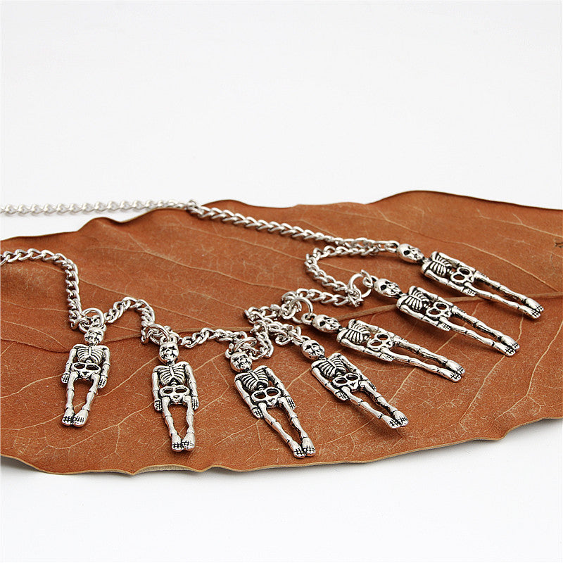7 collares de calaveras punk