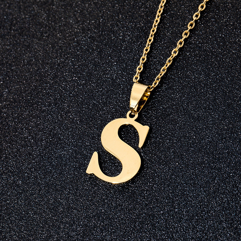 DIY personality letter necklace letter