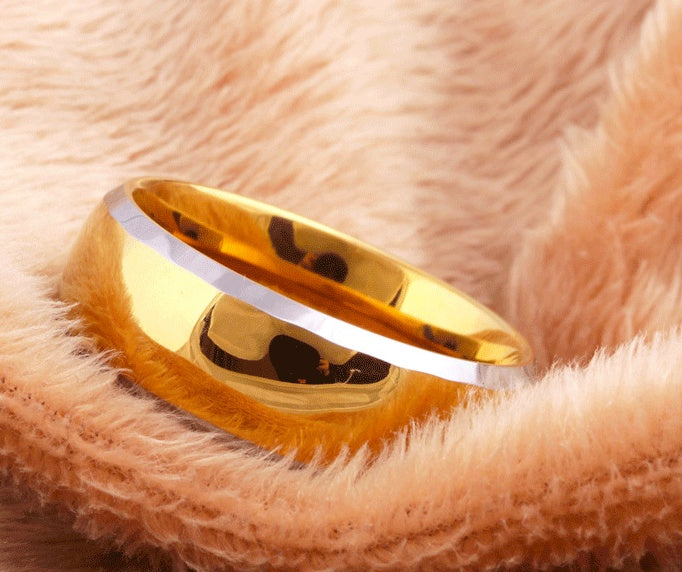 Herrenring aus Gold-Wolframstahl