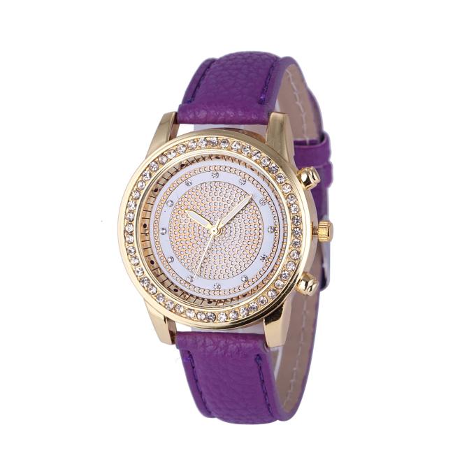 Nuevo brazalete de reloj para mujer, relojes de Ginebra de cristal para mujer, relojes de pulsera de cuarzo de acero inoxidable a la moda