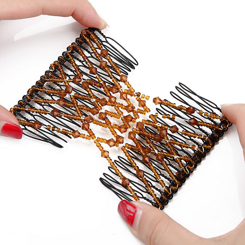Peineta variada para el cabello, cable para peinar el cabello, peineta mágica con cuentas para el cabello, peineta al por mayor