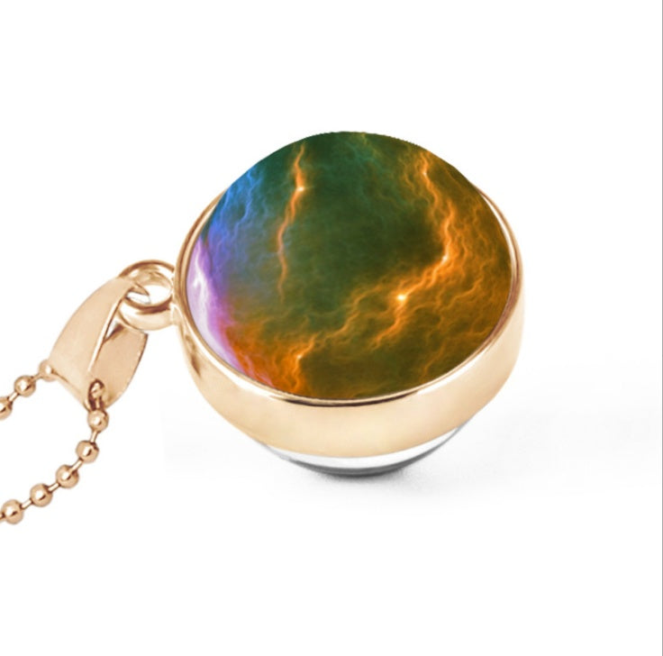 Hemisphäre doppelseitige Galaxie Sternenhimmel Edelsteinkette