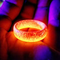 Neues Design leuchtender lila-blauer Ring, im Dunkeln leuchtend, Verlobungsringe für Frauen, Männer, Schmuck