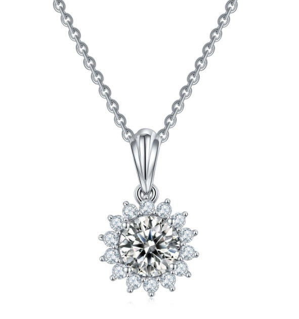 925er Silber Halskette Ohrringe Armband Dreier-Set