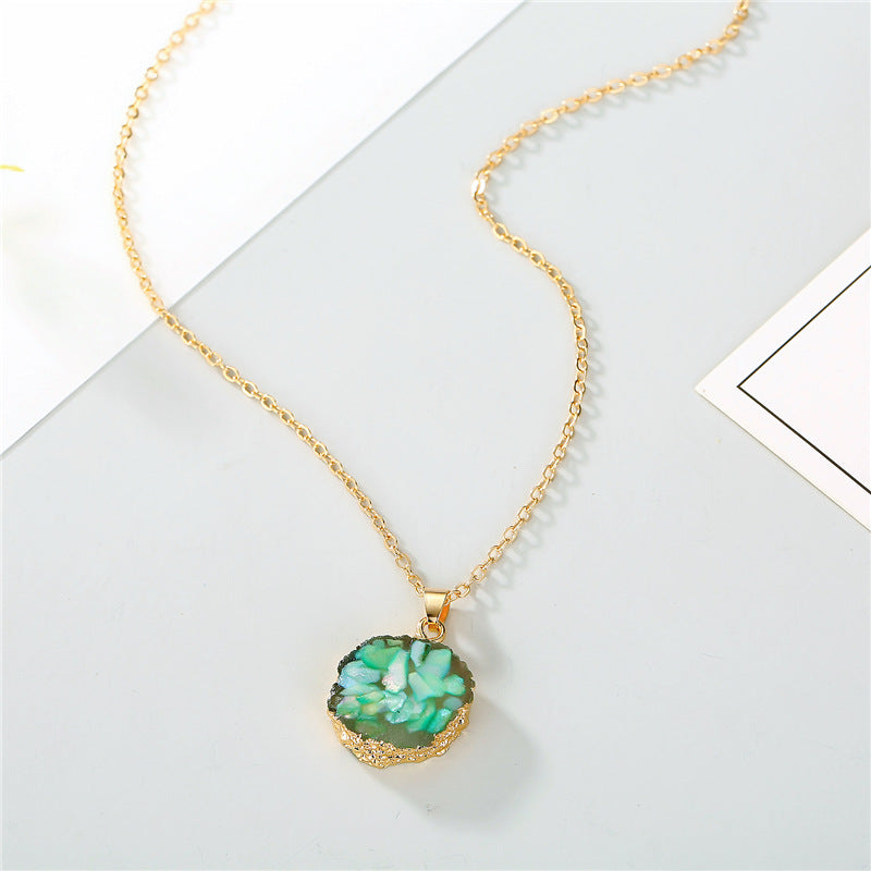 Sunflower resin necklace