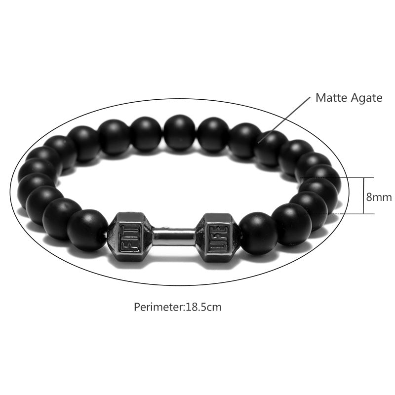 FIT LIFT Brazalete de Cuentas de Mancuernas de Metal