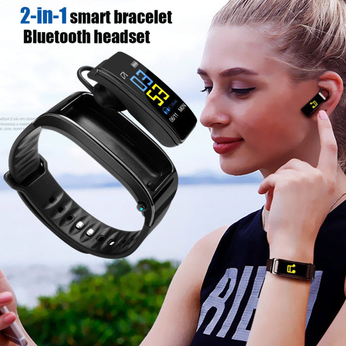 Smart-Armband Bluetooth-Headset Zwei-in-Eins Separate Herzfrequenz- und Blutdruckmessung