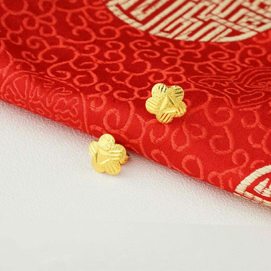 24K vergoldete Ohrringe Euro Gold Schmuck Neue beliebte Ohrringe