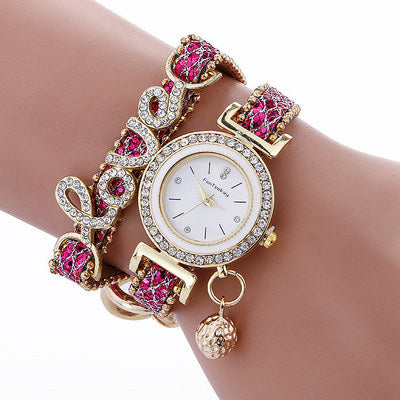 Reloj de pulsera con lentejuelas