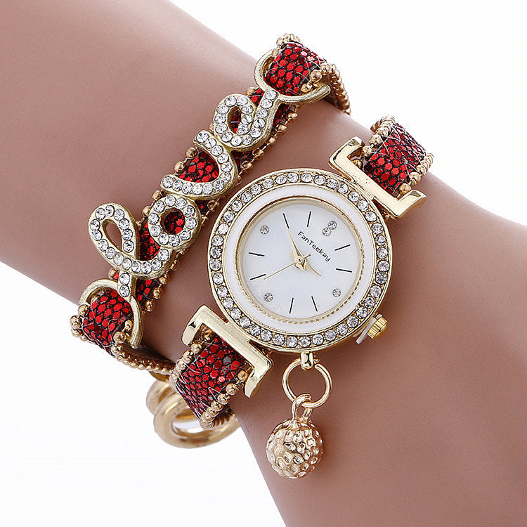 Reloj de pulsera con lentejuelas