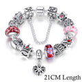 Schmuck Silber Charms Armband & Armreifen mit Königinnenkrone Perlen Armband für Frauen
