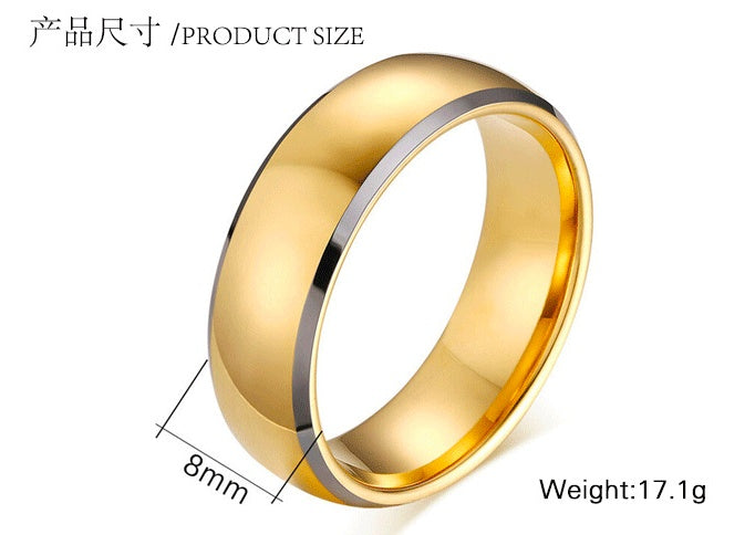 Herrenring aus Gold-Wolframstahl