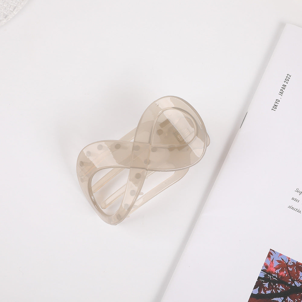 Elegant Frosted 8-shaped Barrettes