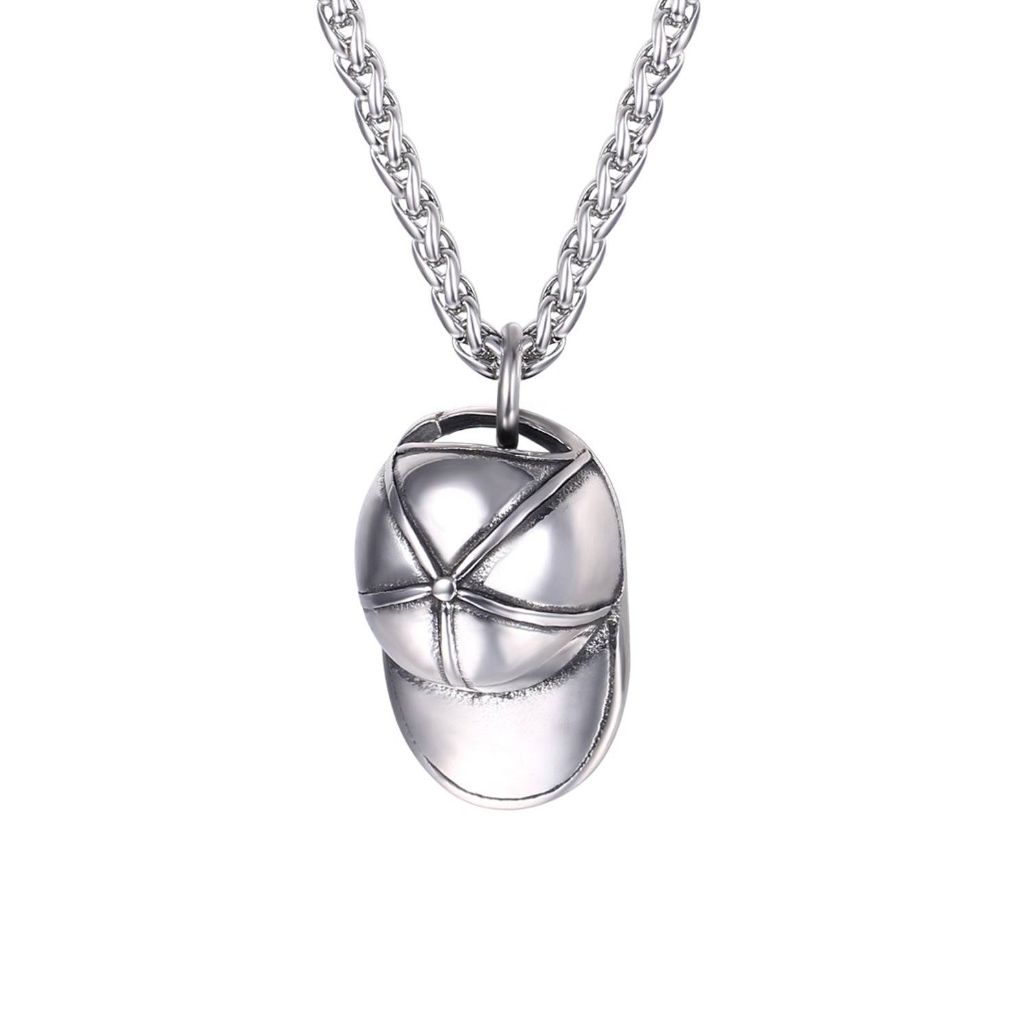 Collar con colgante único para hombre de acero inoxidable negro
