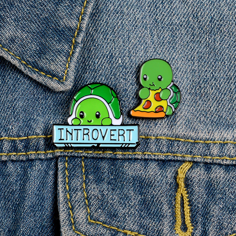 Broche de tortuga pizzera