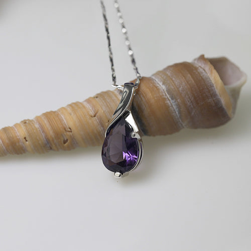 2014 Neu eingetroffen 925 Sterling Silber Anhänger Glänzende Silberkette mit AAA Zirkon österreichischen Kristallen Schmuck für Damen RJ141