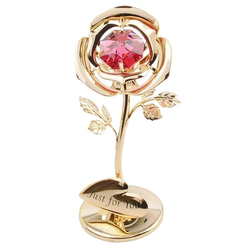 Rosas Con Diamantes Regalos De San Valentín Qixi Para Esposas Y Amantes Decoraciones De Artesanía Para El Hogar