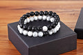 Ein Set Paar-Armbänder Naturstein Yoga Perlenarmbänder