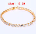 Zirkonia Tennisarmbänder Iced Out Kette Kristallarmband Damen Herren Goldarmband Schmuck