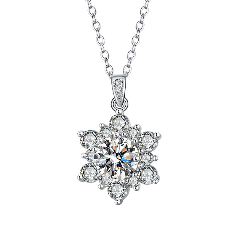 SONNENBLUME Halskette Set Mikro-besetzt Vollbesetzt Diamant
