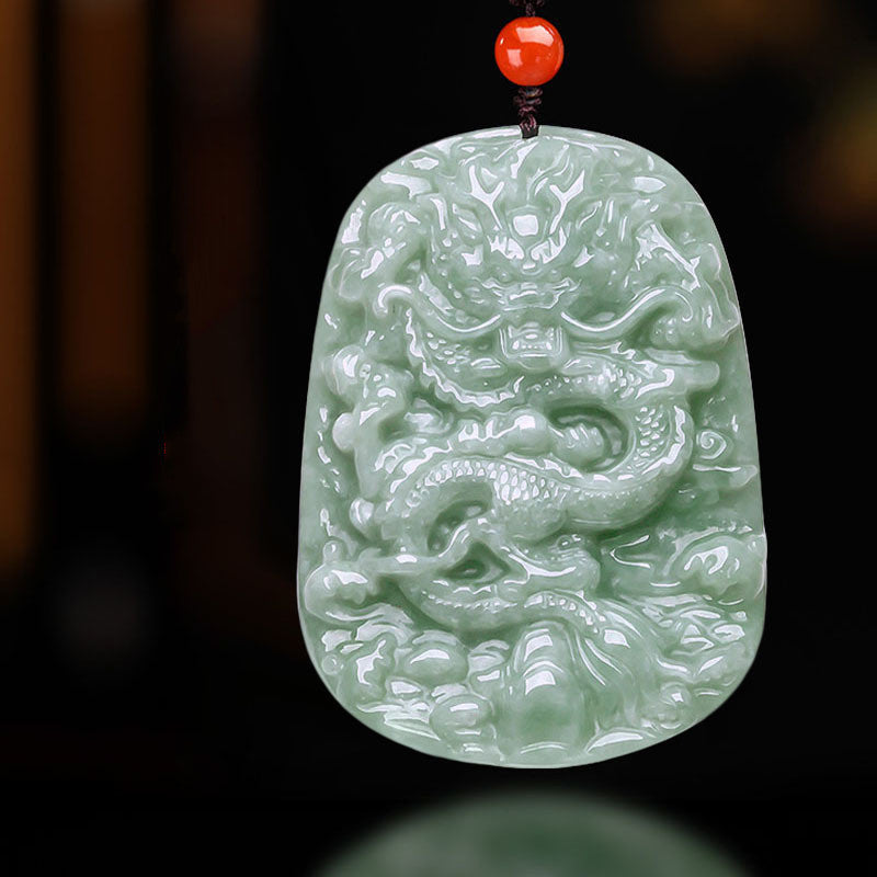 Tierkreis Drache Dominanter Jade-Anhänger