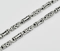 La cadena de plata 925 para hombre, gruesa, larga, para clavícula, cadena de plata que combina con todo, estilo retro, cadena de plata sencilla para suéter.