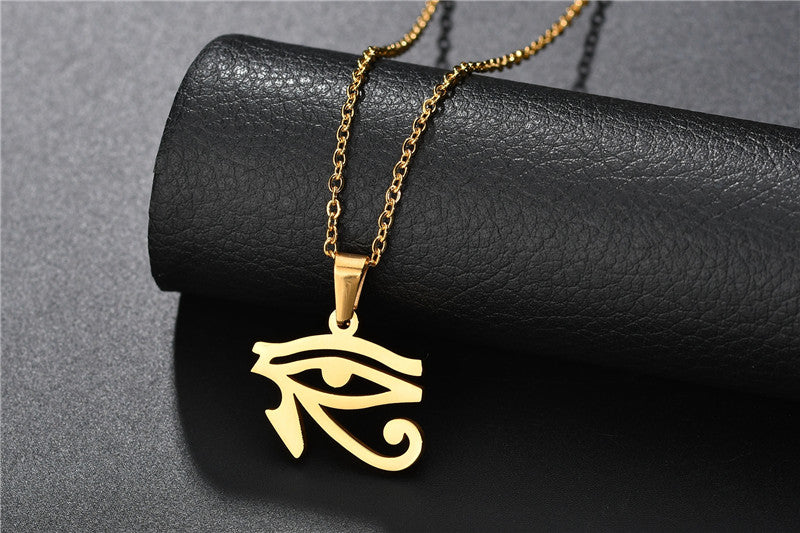 Men and women's collarbone stainless steel chain necklace