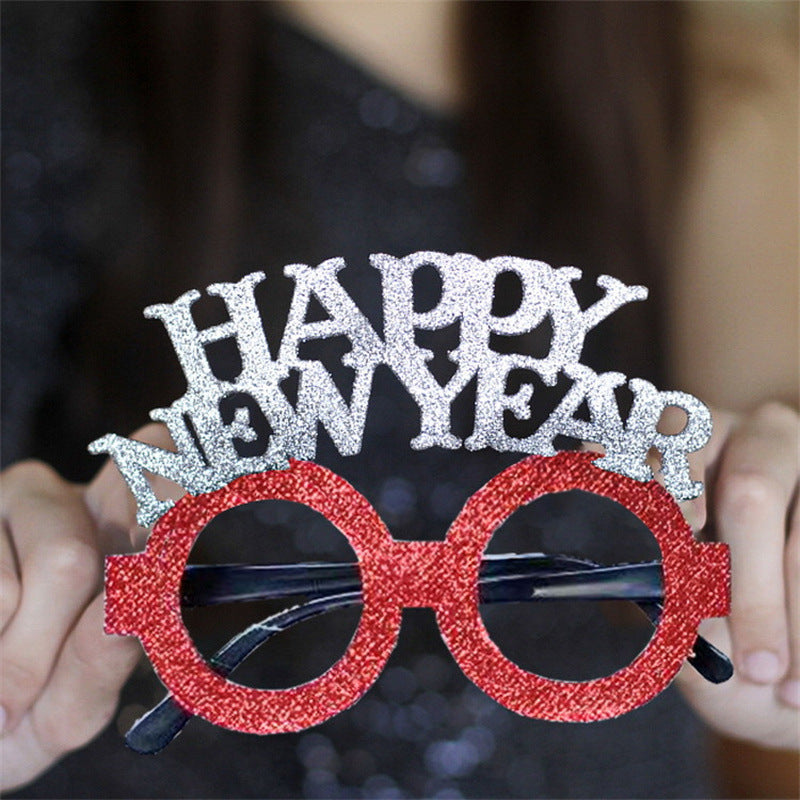Weihnachtliche kreative Partybrille zum Verkleiden