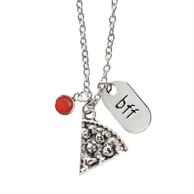 Collar de pizza "Mejores amigos para siempre"