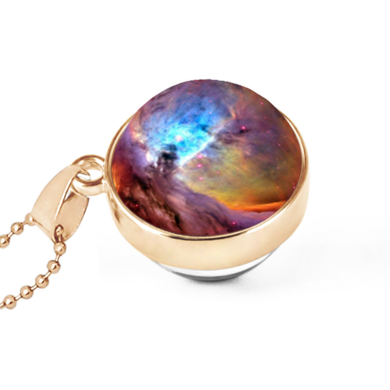 Hemisphäre doppelseitige Galaxie Sternenhimmel Edelsteinkette
