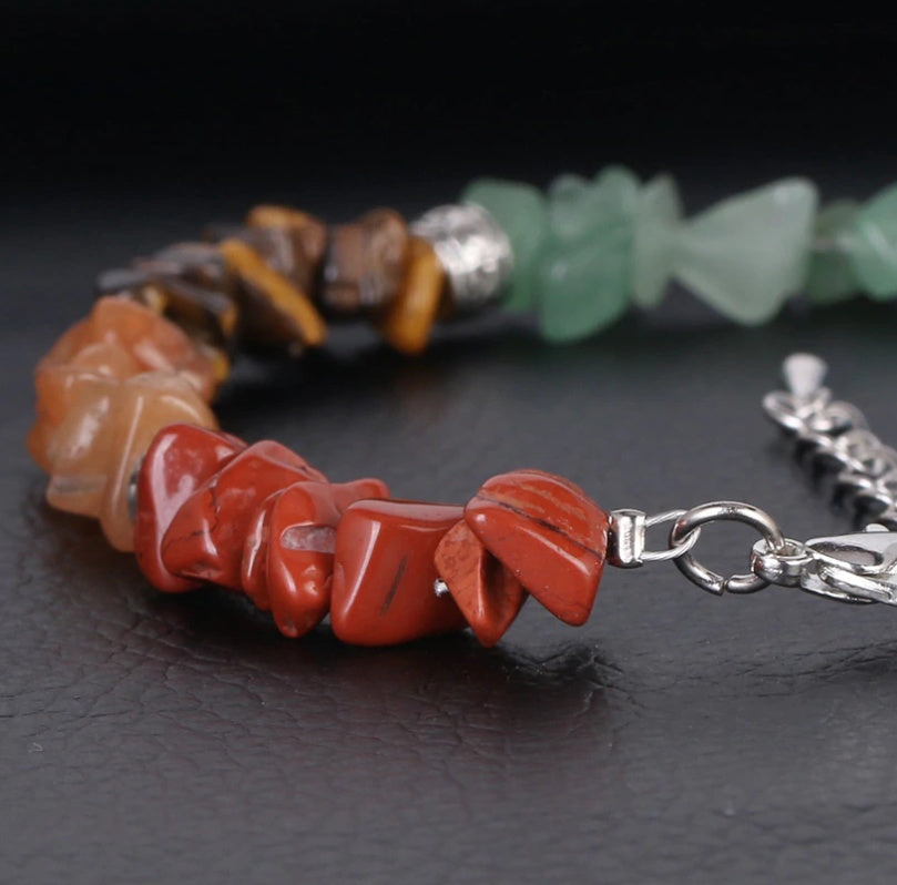 Schotterarmband 7 Chakra Armband Verlängerungskette