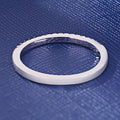 Damenring mit Zirkonia und Kristallband