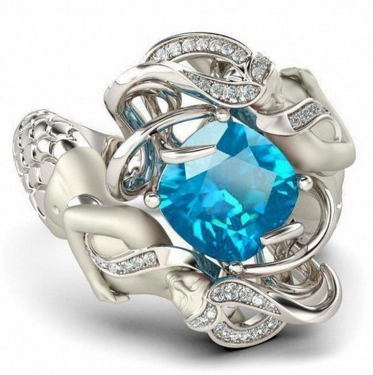 Kissenschliff Roter Natürlicher Rubin Edelstein Ring Luxus 925 Sterling Silber Meerjungfrauenringe für Frauen Hochzeitsschmuck