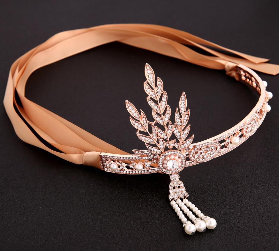Accesorios para el cabello Corona de perlas