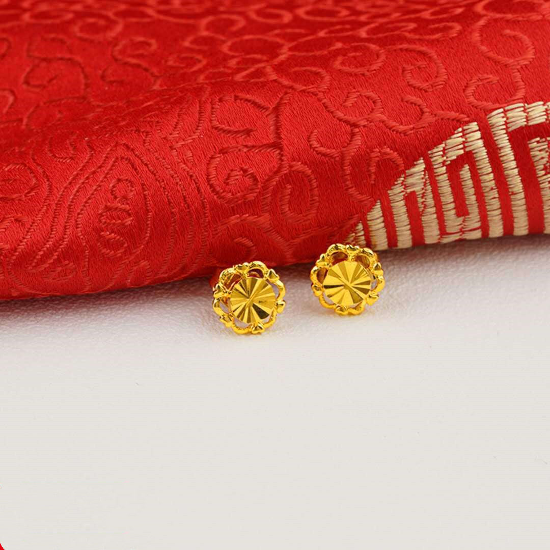 24K vergoldete Ohrringe Euro Gold Schmuck Neue beliebte Ohrringe